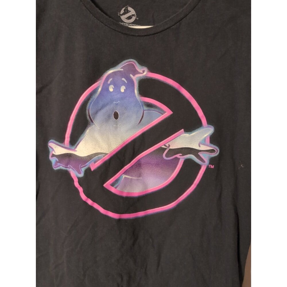 Ghostbusters Graphic T Shirt Men's Size S Black Cotton Crew Neck - Picture 2 of 6